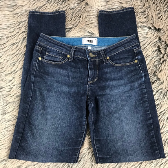 PAIGE Pants - Paige Skyline Skinny Jean Size 26 Dark Wash Cotton
